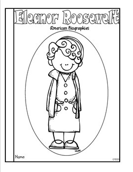 Eleanor roosevelt tab booklet by classroom panda