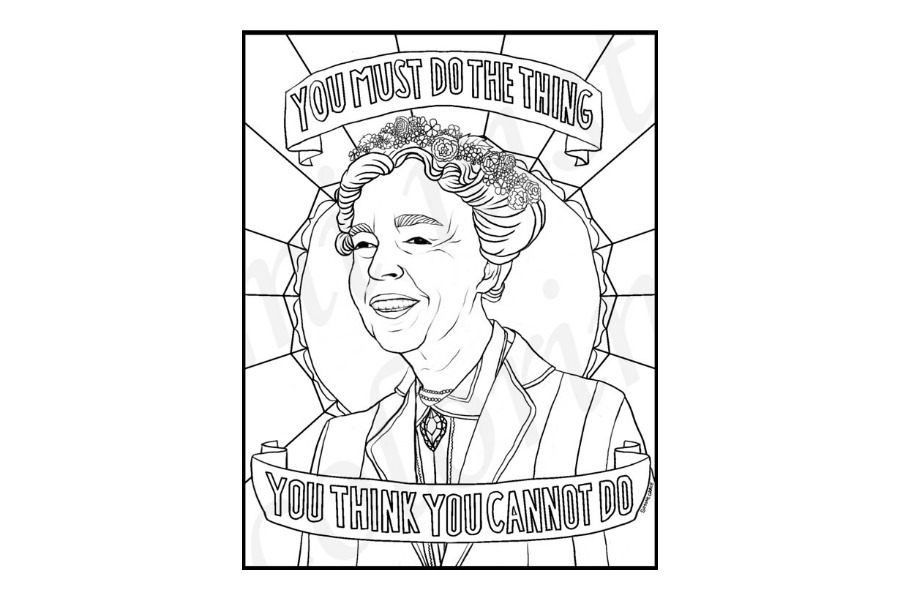 Fabulous famous women coloring pages for womens history month