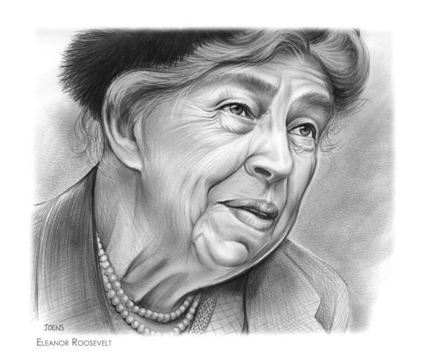 Eleanor roosevelt art print by greg joens