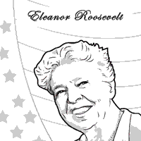 Eleanor roosevelt coloring pages