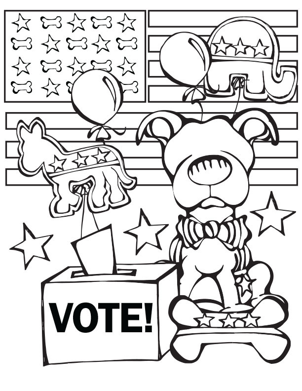 Election coloring pages by coloringpageswk on