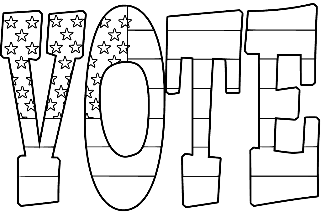 Election day coloring pages printable for free download