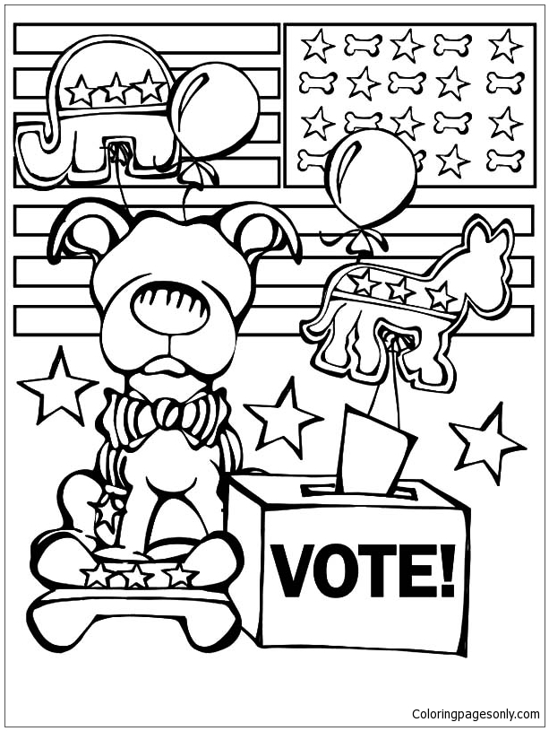 Election day coloring pages