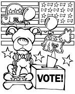 Election day coloring pages printable for free download