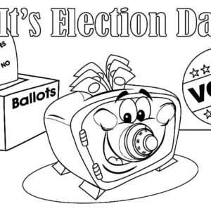 Election day coloring pages printable for free download