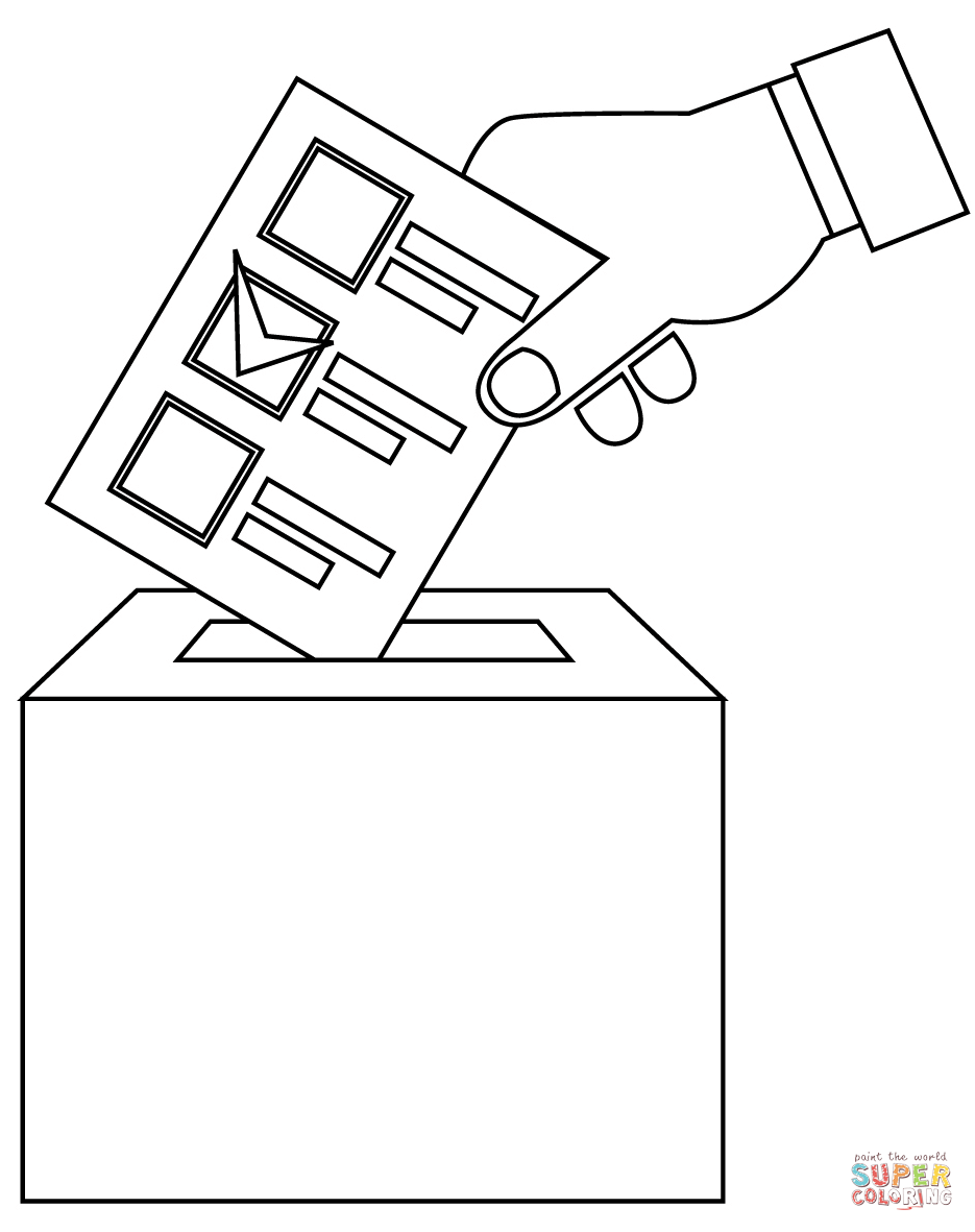 Election day coloring page free printable coloring pages