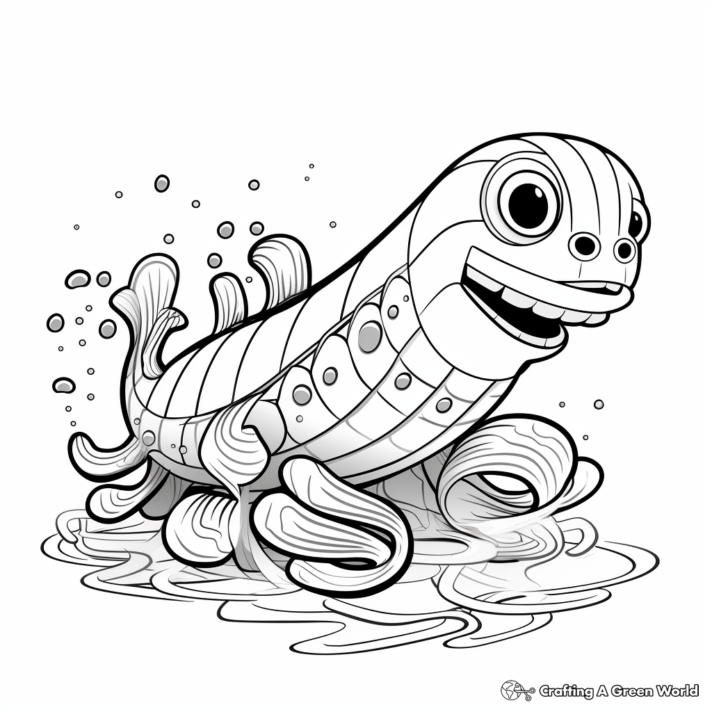 Electric eel coloring pages