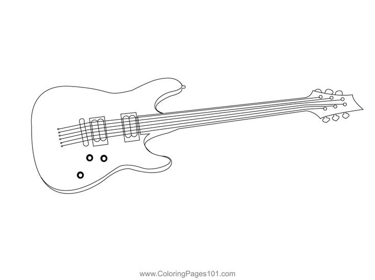 Electric guitar coloring page coloring pages coloring pages for kids printable coloring pages