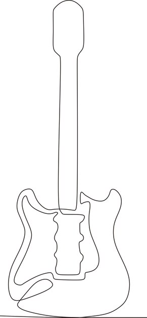 Page electric guitar outline images
