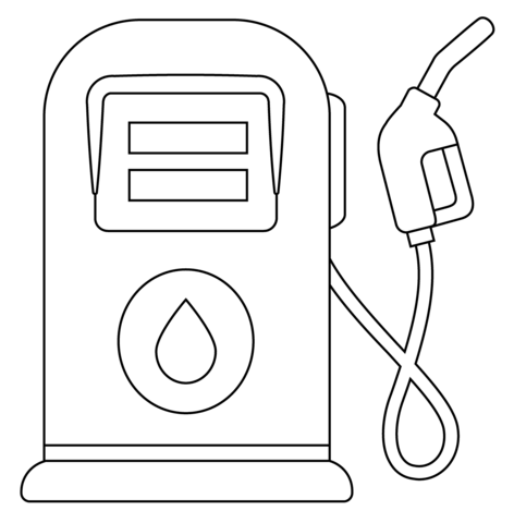 Fuel pump emoji coloring page free printable coloring pages