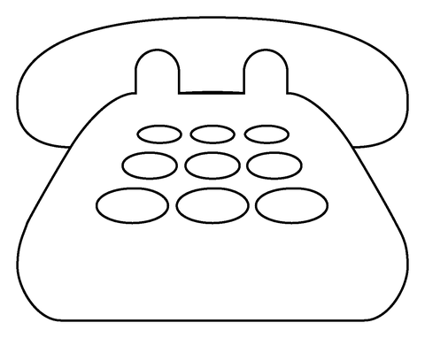 Telephone emoji coloring page free printable coloring pages