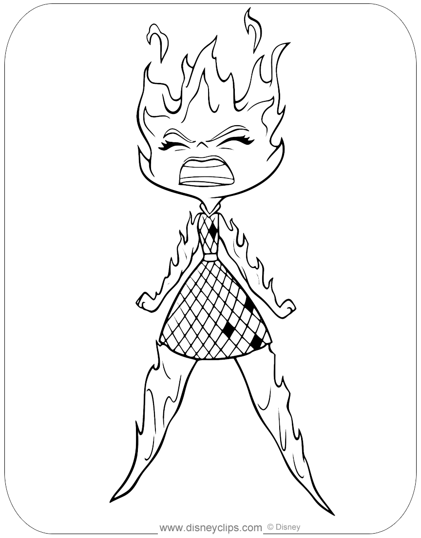 Free printable elemental coloring pages in pdf