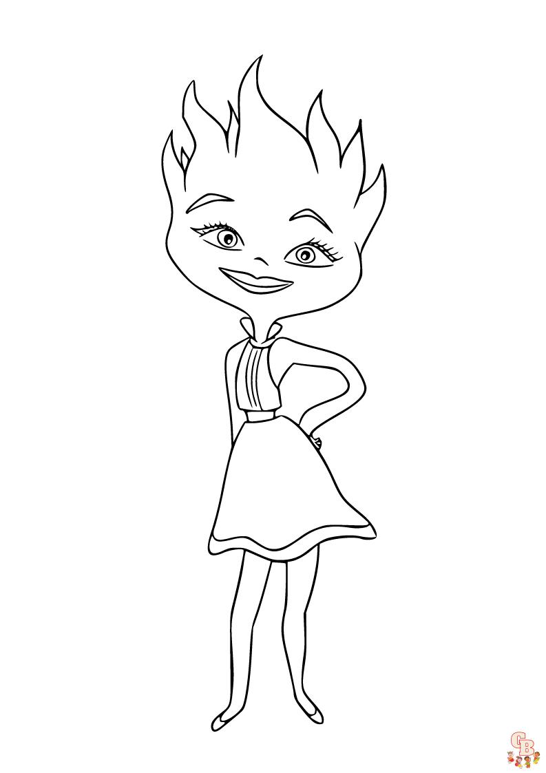 The best free printable movie elemental coloring pages