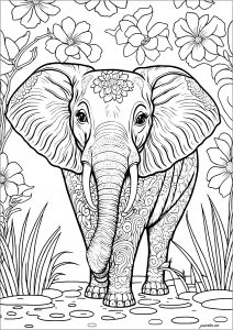 Elephant complex coloring