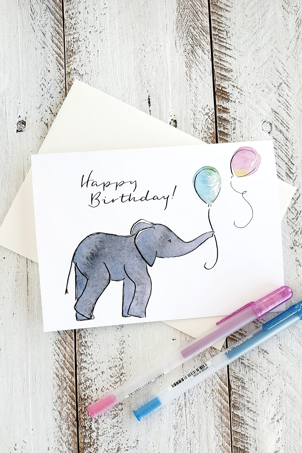 Watercolor birthday card archives