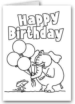 Stonehouse collection happy birthday kid set of coloring greeting cards