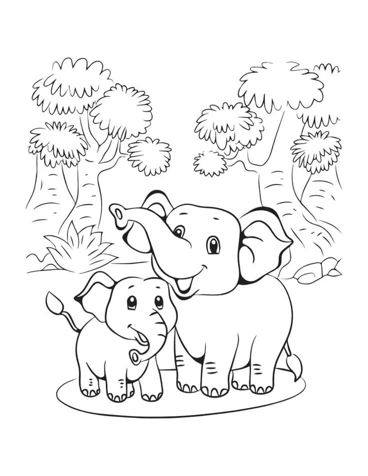 Free elephant coloring pages for download pdf elephant coloring page animal coloring pages elephant colouring pictures