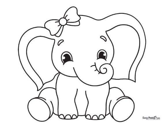 Printable elephant coloring pages â sheets