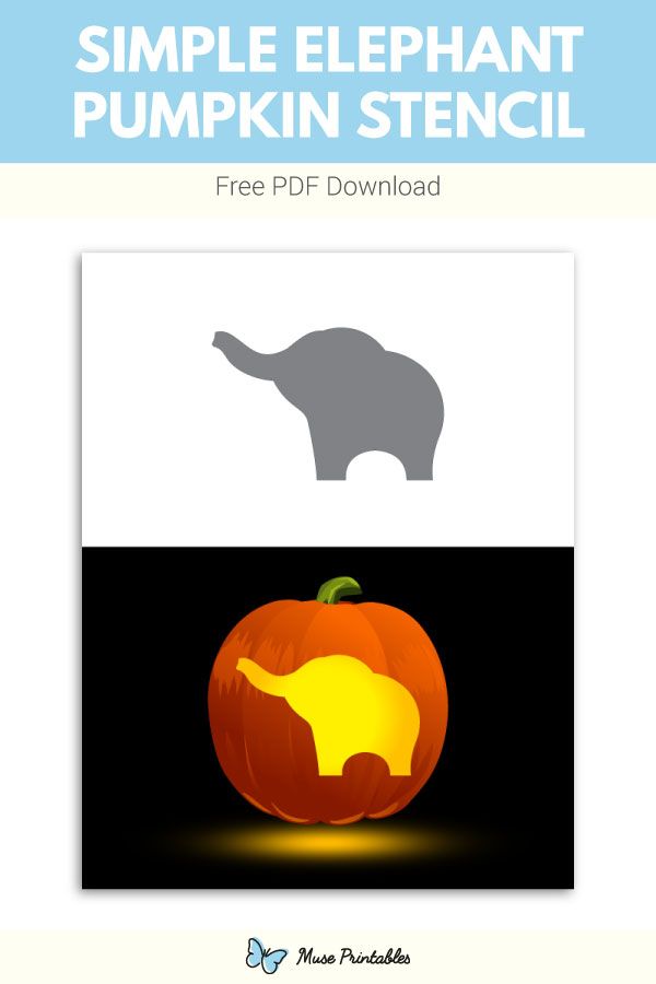 Free simple elephant pumpkin stencil pumpkin stencil printable pumpkin stencils pumpkin stencils free