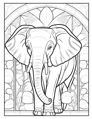 Ai dreams stained glass coloring book images â chris nelson