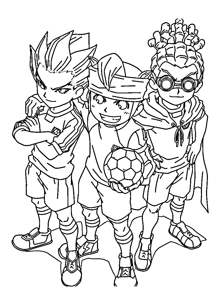 Inazuma eleven coloring pages to print