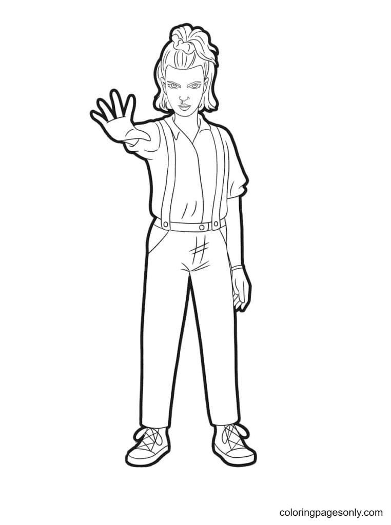 Stranger things coloring pages