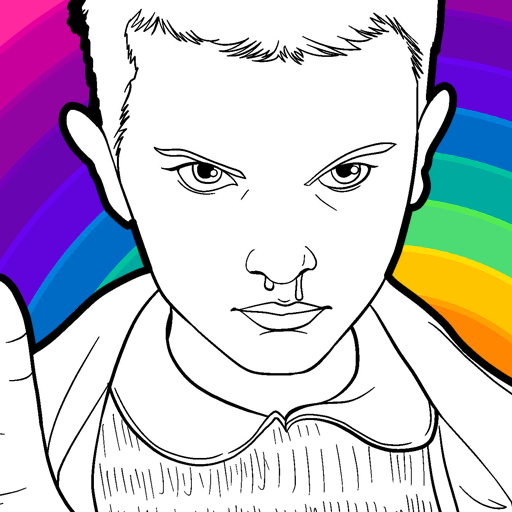 About stranger things coloring book google play version