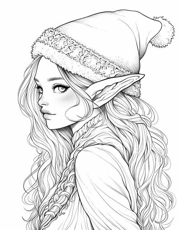 Cheerful christmas coloring pages for kids and adults