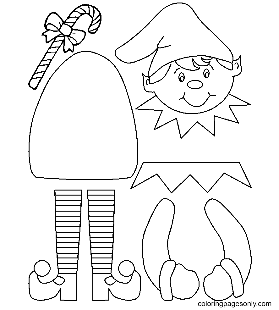 Elf coloring pages printable for free download