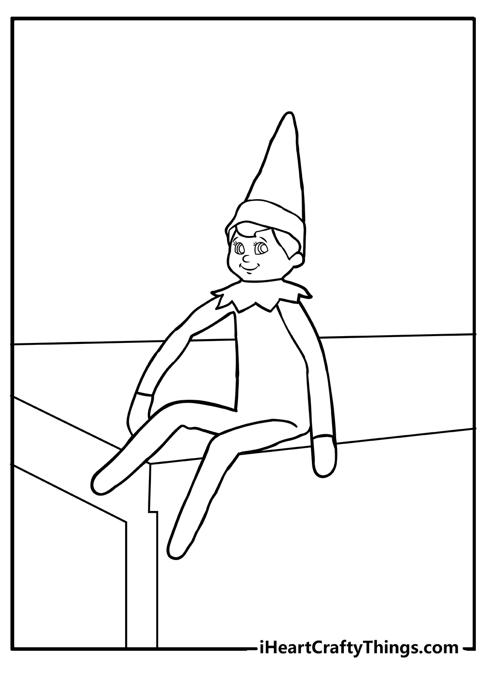 Elf on the shelf coloring pages free printables