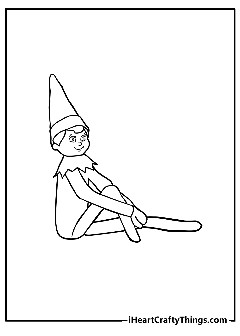 Elf on the shelf coloring pages free printables