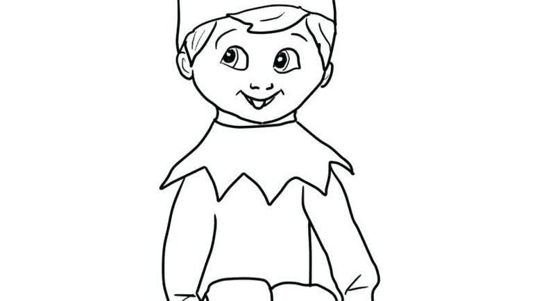 Elf on the shelf coloring pages pdf plete