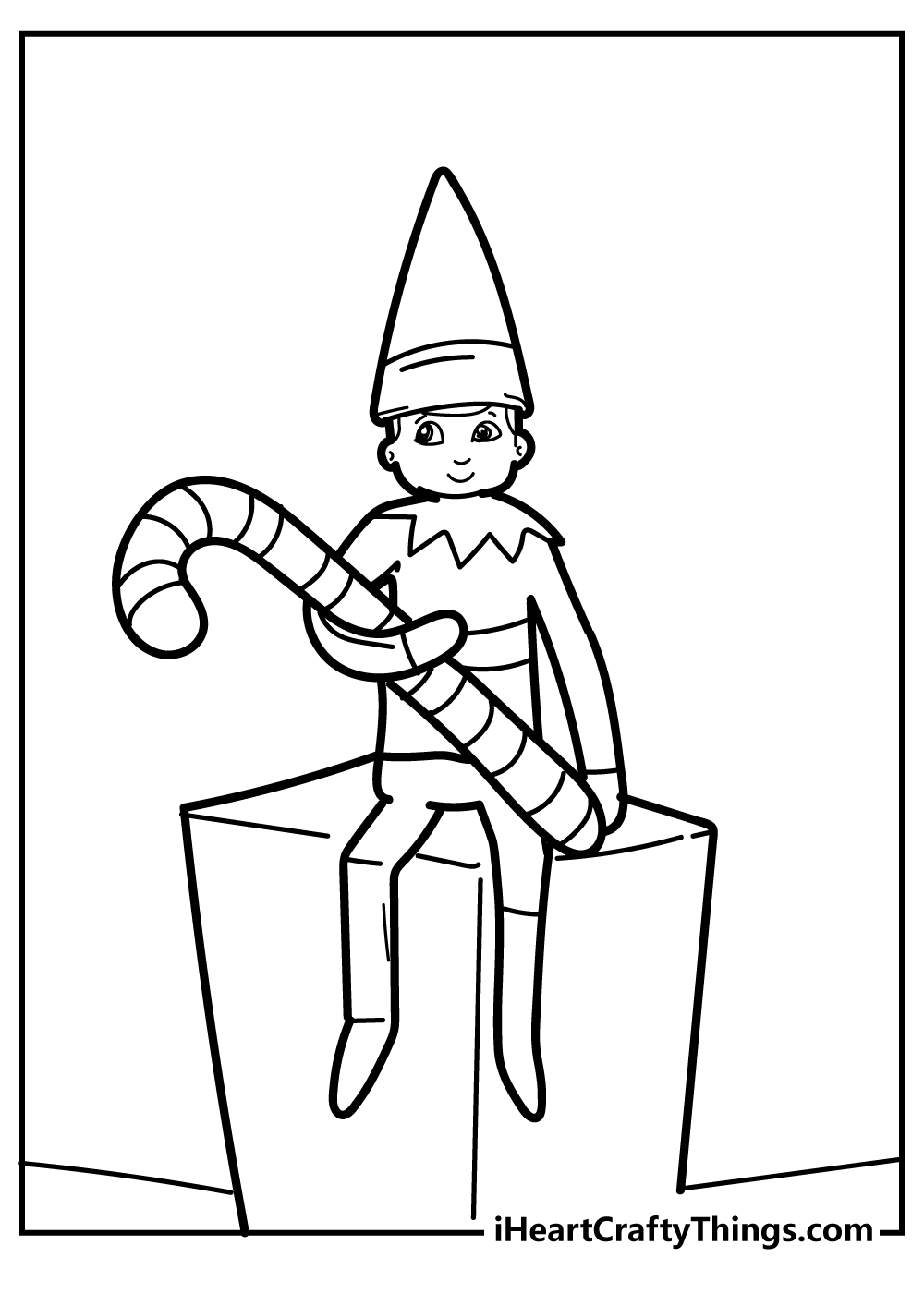 Elf on the shelf coloring pages free printables