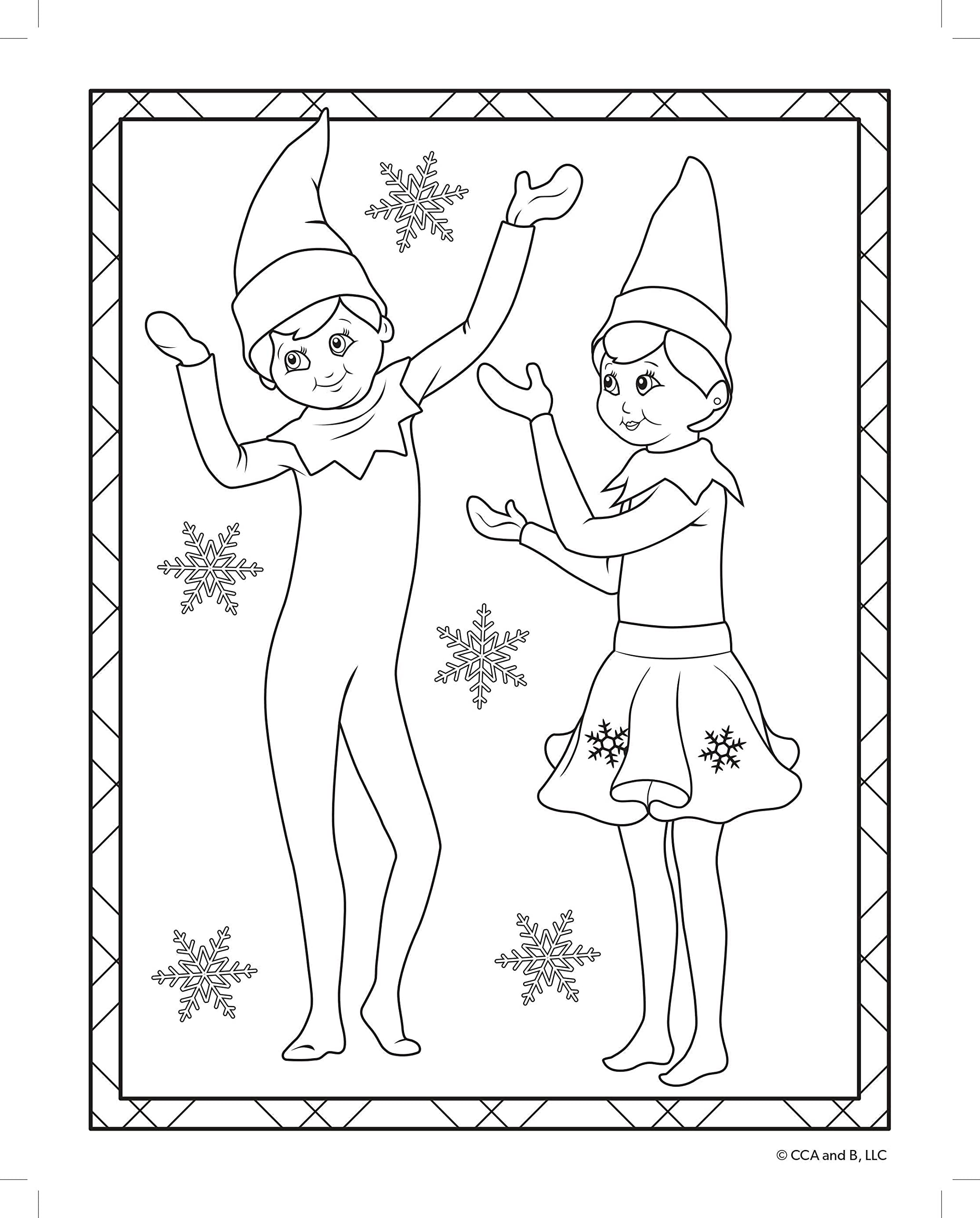 Elf on the shelf louring book includes delightful pages for endless fun