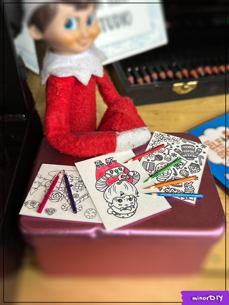 Elf on the shelf ideas with free printable notes