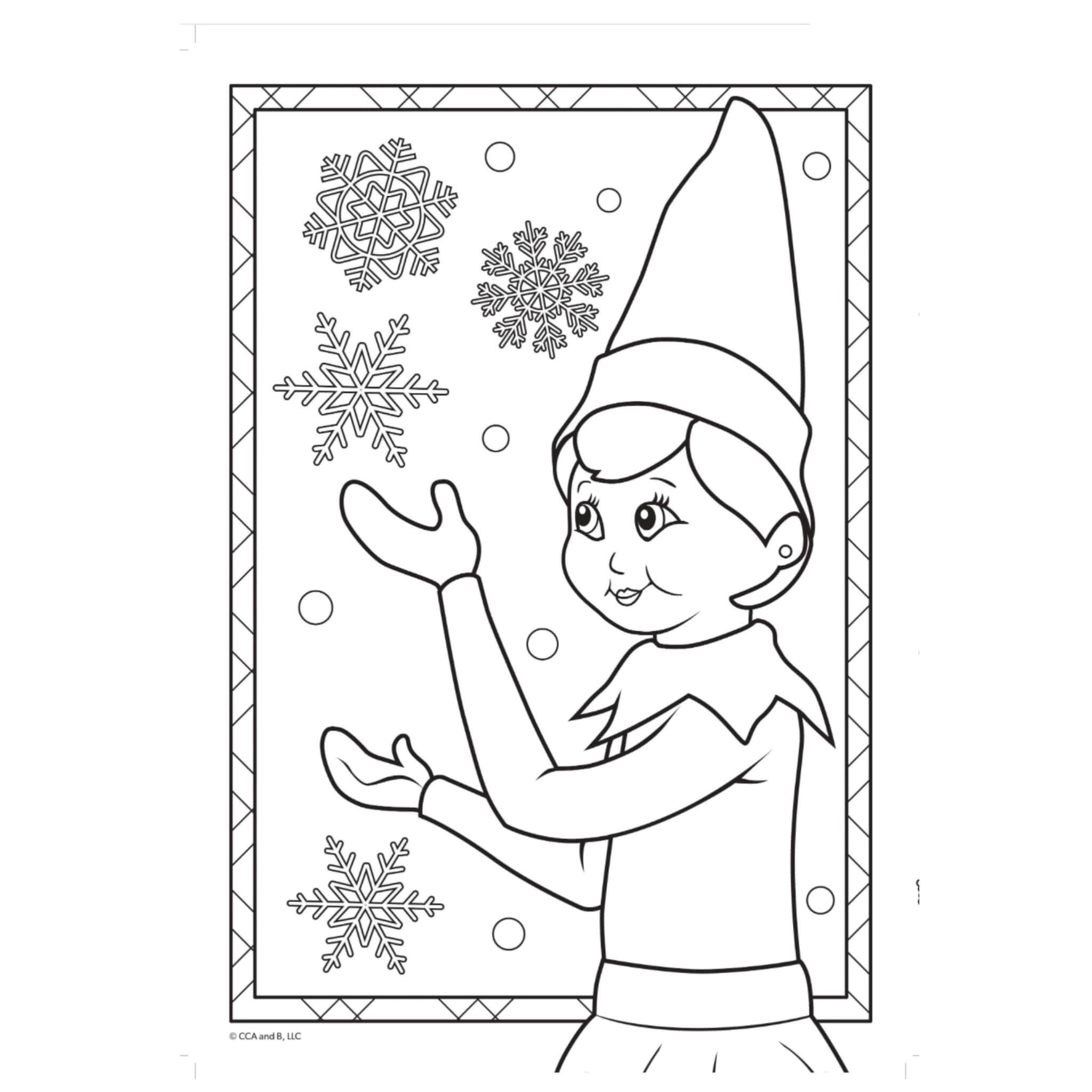 The elf on the shelf jumbo louring book