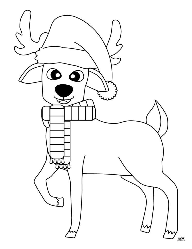 Reindeer coloring pages