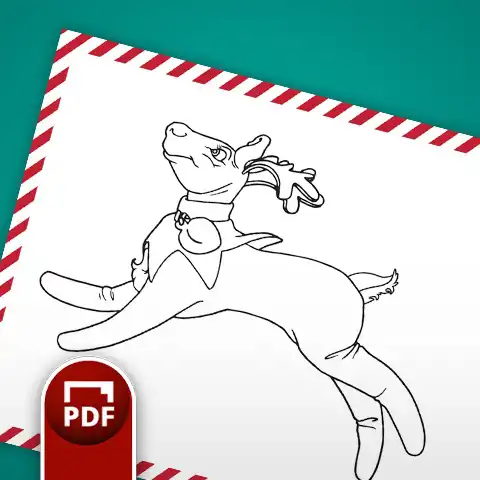 Coloring pages activity santas north pole