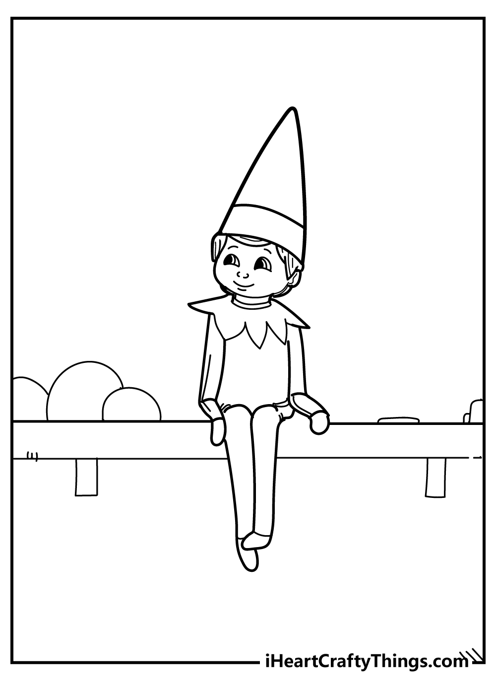 Elf on the shelf coloring pages free printables