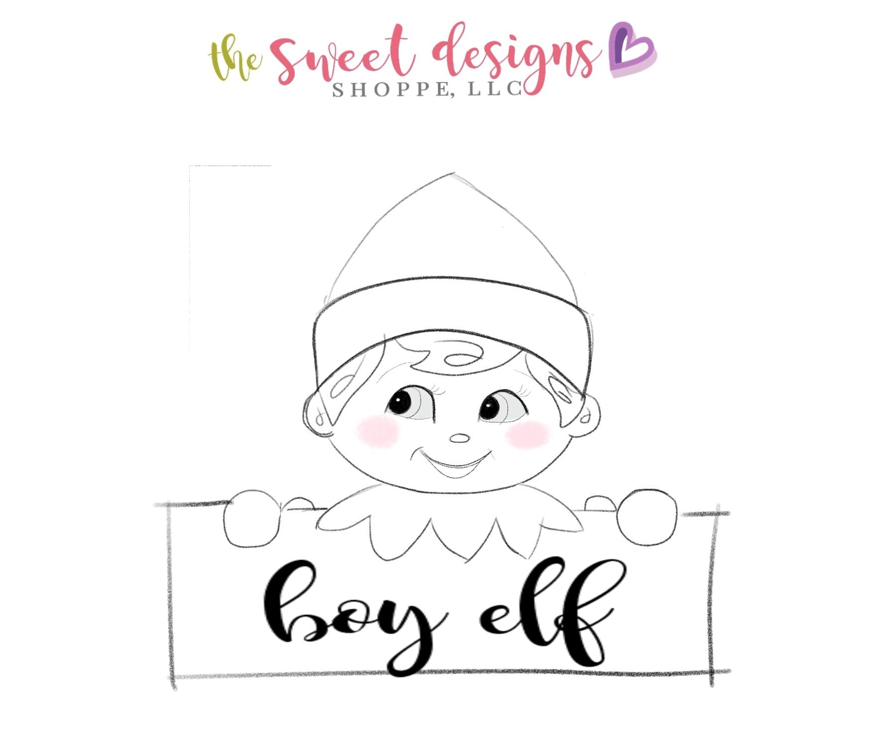 Christmas elf plaque