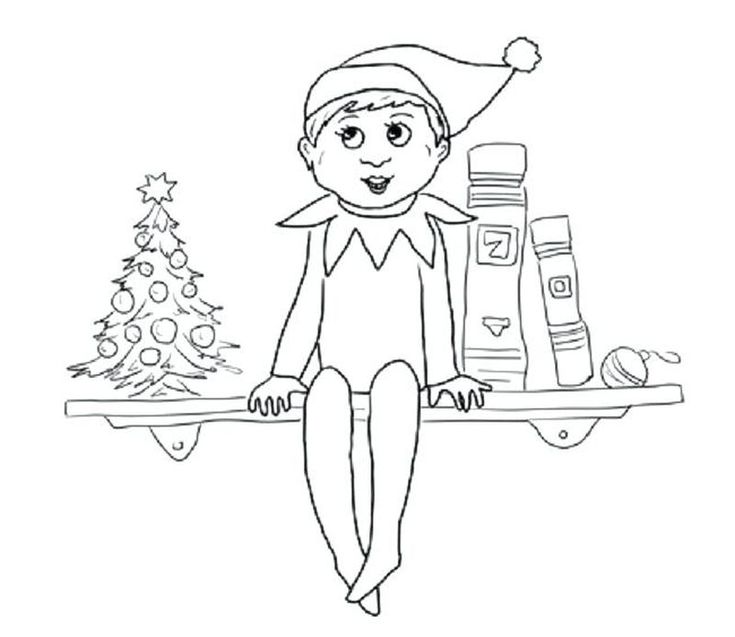 Elf on the shelf coloring pages pdf plete