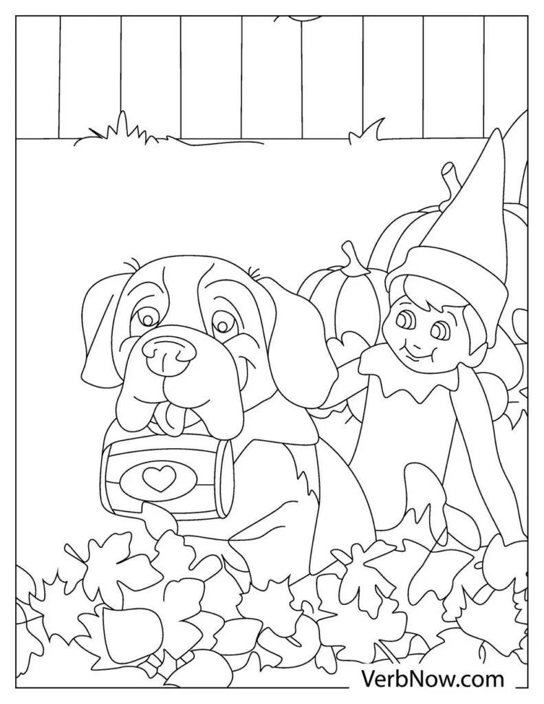 Free elf on the shelf coloring pages book for download printable