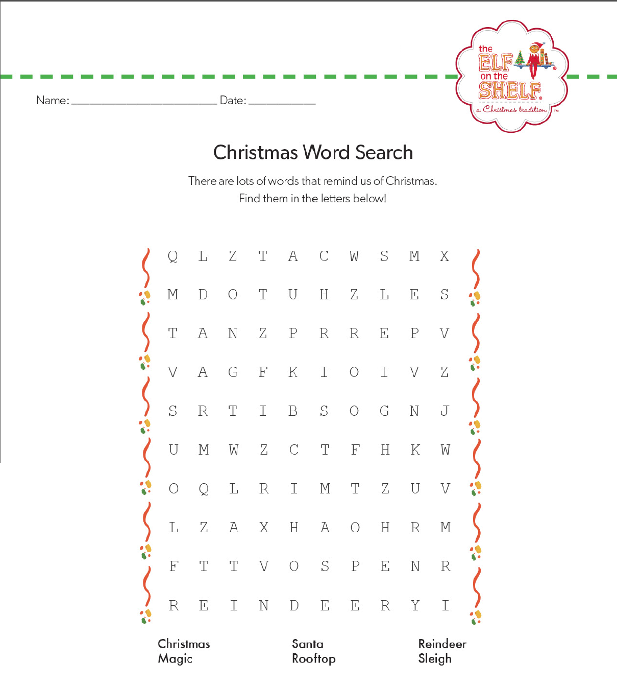 Christmas elf on the shelf word search christmas coloring pages christmas word search christmas colors