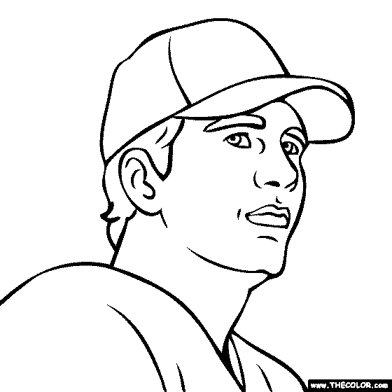 Eli anning coloring page