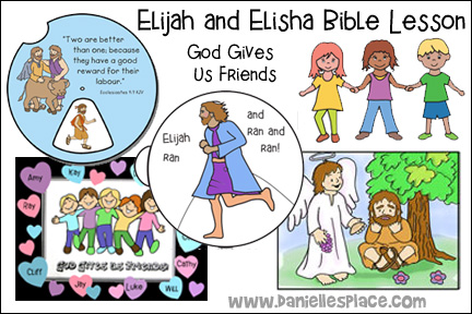 Elijah and elisha bible crafts for childrens ministry