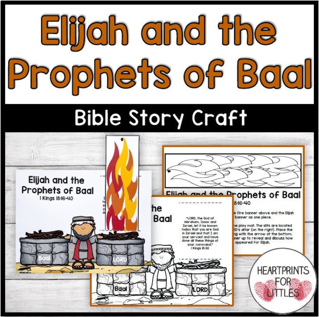 Elijah and the prophets of baal bible craft for kids sunday school craft homeschool