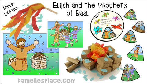 Elijah and the prophets of baal bible lesson and crafts for sunday school