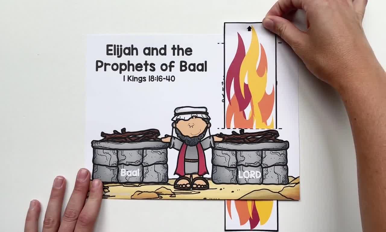 Elijah and the prophets of baal bible craft for kids sunday school craft homeschool