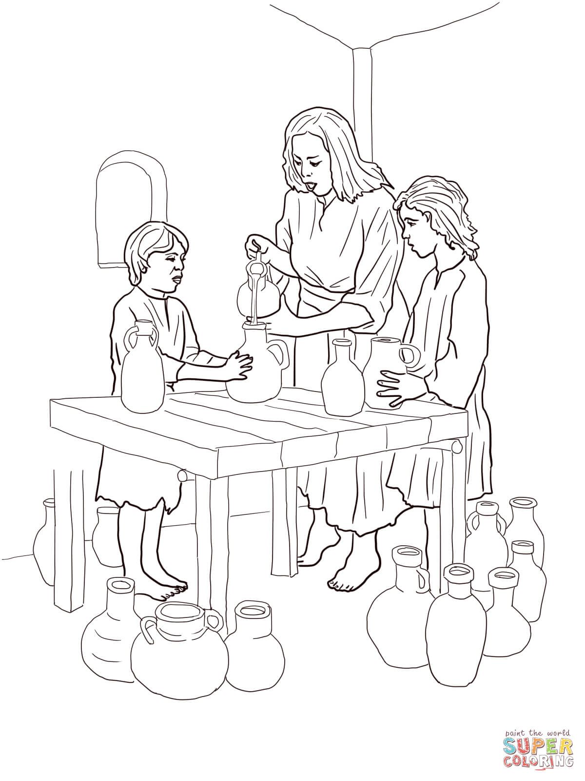 The widow and elisha coloring pages sketch coloring page in sunday school coloring pages bible coloring pages elijah and the widow