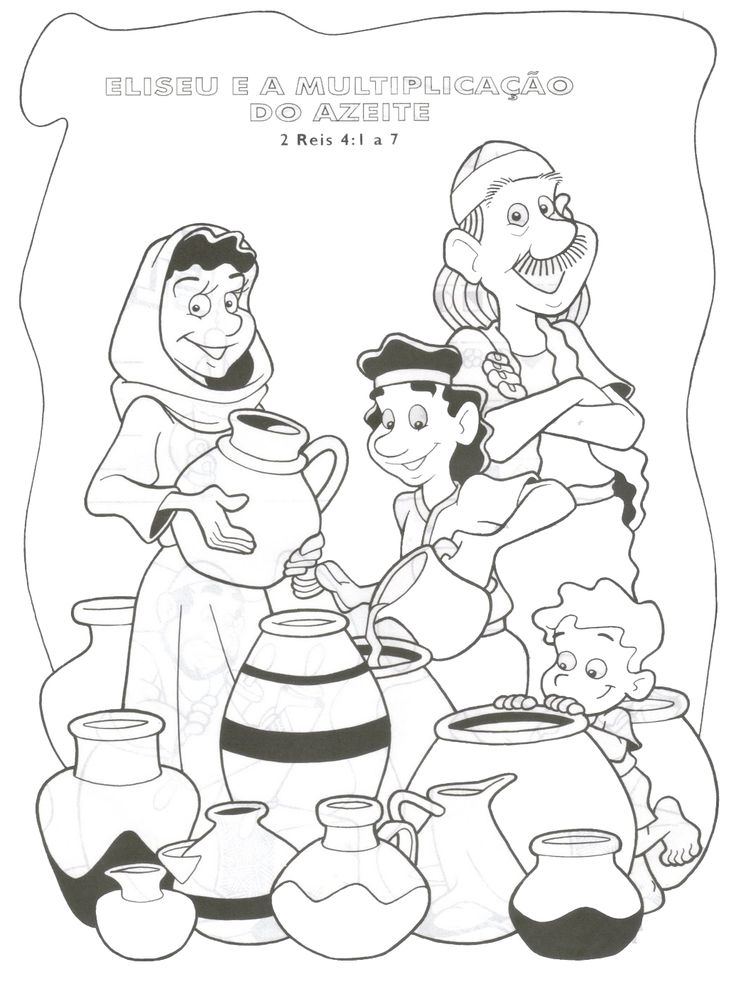 Sunday school coloring pages elijah and the widow bible story crafts